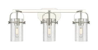 Downtown Urban Three Light Bath Vanity in Polished Nickel (405|423-3W-PN-G423-7SDY)