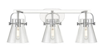 Downtown Urban Three Light Bath Vanity in Polished Chrome (405|423-3W-PC-G411-6CL)