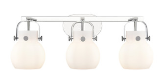 Downtown Urban Three Light Bath Vanity in Polished Chrome (405|423-3W-PC-G410-6WH)