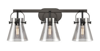 Downtown Urban Three Light Bath Vanity in Matte Black (405|423-3W-BK-G411-6SM)