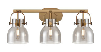 Downtown Urban Three Light Bath Vanity in Brushed Brass (405|423-3W-BB-G412-6SM)