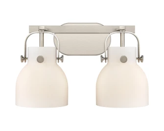 Downtown Urban Two Light Bath Vanity in Satin Nickel (405|423-2W-SN-G412-6WH)