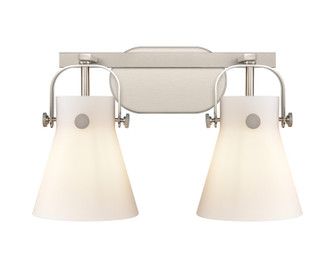 Downtown Urban Two Light Bath Vanity in Satin Nickel (405|423-2W-SN-G411-6WH)