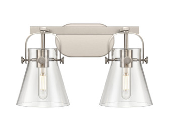 Downtown Urban Two Light Bath Vanity in Satin Nickel (405|423-2W-SN-G411-6CL)
