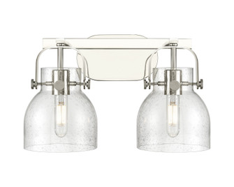 Downtown Urban Two Light Bath Vanity in Polished Nickel (405|423-2W-PN-G412-6SDY)