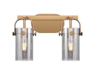 Downtown Urban Two Light Bath Vanity in Brushed Brass (405|423-2W-BB-G423-7SM)
