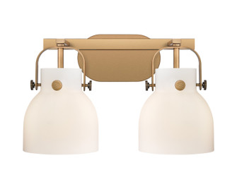 Downtown Urban Two Light Bath Vanity in Brushed Brass (405|423-2W-BB-G412-6WH)