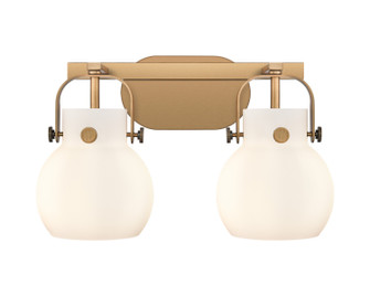 Downtown Urban Two Light Bath Vanity in Brushed Brass (405|423-2W-BB-G410-6WH)