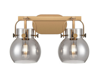 Downtown Urban Two Light Bath Vanity in Brushed Brass (405|423-2W-BB-G410-6SM)