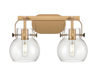Downtown Urban Two Light Bath Vanity in Brushed Brass (405|423-2W-BB-G410-6CL)