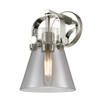 Downtown Urban One Light Wall Sconce in Polished Nickel (405|423-1W-PN-G411-6SM)