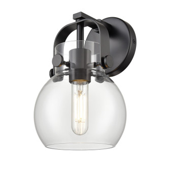 Downtown Urban One Light Wall Sconce in Matte Black (405|423-1W-BK-G410-6CL)