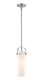 Downtown Urban One Light Pendant in Satin Nickel (405|423-1S-SN-G423-12WH)