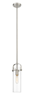 Downtown Urban One Light Pendant in Satin Nickel (405|423-1S-SN-G423-12CL)