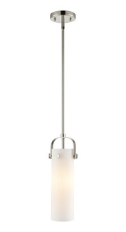 Downtown Urban One Light Pendant in Polished Nickel (405|423-1S-PN-G423-12WH)