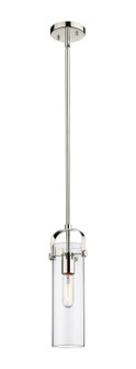 Downtown Urban One Light Pendant in Polished Nickel (405|423-1S-PN-G423-12CL)