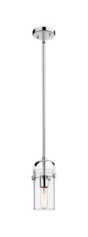 Downtown Urban One Light Pendant in Polished Chrome (405|423-1S-PC-G423-7CL)