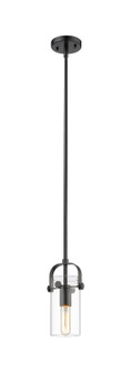 Downtown Urban One Light Pendant in Matte Black (405|423-1S-BK-G423-7CL)