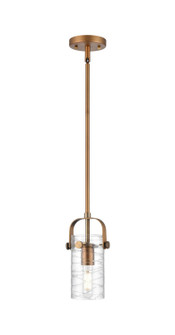 Downtown Urban One Light Pendant in Brushed Brass (405|423-1S-BB-G423-7DE)