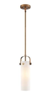 Downtown Urban One Light Pendant in Brushed Brass (405|423-1S-BB-G423-12WH)