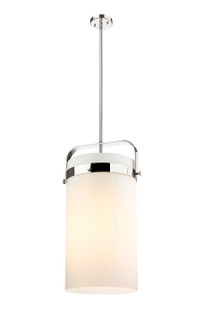 Downtown Urban Four Light Pendant in Polished Nickel (405|413-4SL-PN-G413-4S-12WH)