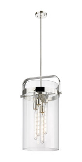 Downtown Urban Four Light Pendant in Polished Nickel (405|413-4SL-PN-G413-4S-12CL)