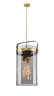 Downtown Urban Four Light Pendant in Brushed Brass (405|413-4SL-BB-G413-4S-12SM)