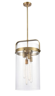 Downtown Urban LED Pendant in Brushed Brass (405|413-4S-BB-12CL-LED)