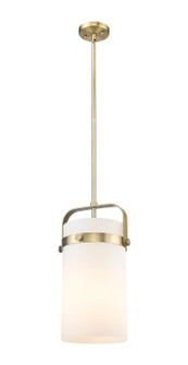Downtown Urban LED Pendant in Brushed Brass (405|413-1SM-BB-G413-1S-8WH)