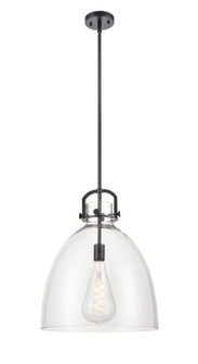 Downtown Urban One Light Pendant in Matte Black (405|412-1S-BK-16CL)