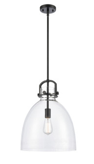 Downtown Urban One Light Pendant in Matte Black (405|412-1S-BK-14CL)