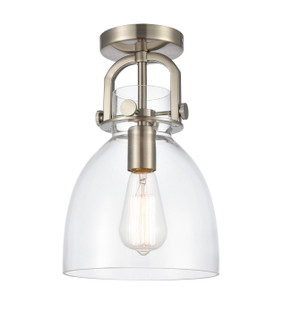 Downtown Urban LED Semi-Flush Mount in Brushed Satin Nickel (405|412-1F-SN-8CL-LED)