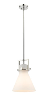 Downtown Urban One Light Mini Pendant in Polished Nickel (405|411-1SM-PN-G411-10WH)