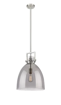 Downtown Urban One Light Pendant in Brushed Brass (405|411-1SL-BB-G412-14CL)