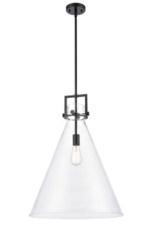 Downtown Urban One Light Pendant in Matte Black (405|411-1S-BK-18CL)