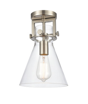 Downtown Urban LED Semi-Flush Mount in Brushed Satin Nickel (405|411-1F-SN-8CL-LED)