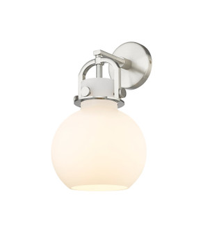 Downtown Urban One Light Wall Sconce in Brushed Satin Nickel (405|410-1W-SN-G410-8WH)
