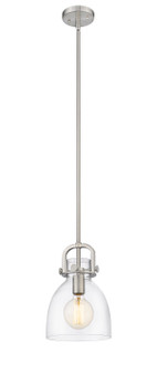 Downtown Urban One Light Mini Pendant in Satin Nickel (405|410-1SS-SN-G412-8CL)