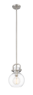 Downtown Urban One Light Mini Pendant in Satin Nickel (405|410-1SS-SN-G410-8CL)