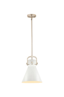 Downtown Urban One Light Mini Pendant in Polished Nickel (405|410-1SM-PN-M411-10PN)