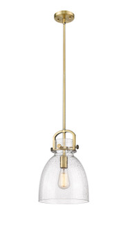 Downtown Urban One Light Mini Pendant in Brushed Brass (405|410-1SM-BB-G412-10SDY)