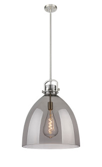 Downtown Urban One Light Pendant in Satin Nickel (405|410-1SL-SN-G412-18SM)