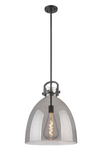 Downtown Urban One Light Pendant in Matte Black (405|410-1SL-BK-G412-16SM)