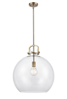 Downtown Urban One Light Pendant in Brushed Brass (405|410-1S-BB-18CL)
