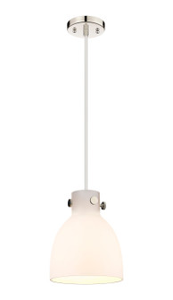 Downtown Urban One Light Pendant in Polished Nickel (405|410-1PS-PN-G412-8WH)