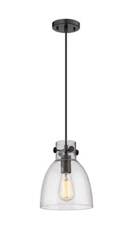 Downtown Urban One Light Pendant in Matte Black (405|410-1PS-BK-G412-8SDY)