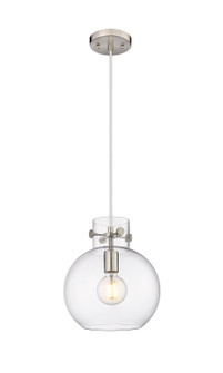 Downtown Urban One Light Pendant in Satin Nickel (405|410-1PM-SN-G410-10CL)
