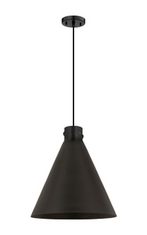 Downtown Urban One Light Pendant in Matte Black (405|410-1PL-BK-M411-18BK)