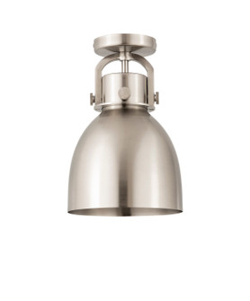 Downtown Urban One Light Semi-Flush Mount in Satin Nickel (405|410-1F-SN-M412-8SN)