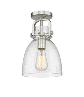 Downtown Urban One Light Semi-Flush Mount in Satin Nickel (405|410-1F-SN-G412-8SDY)
